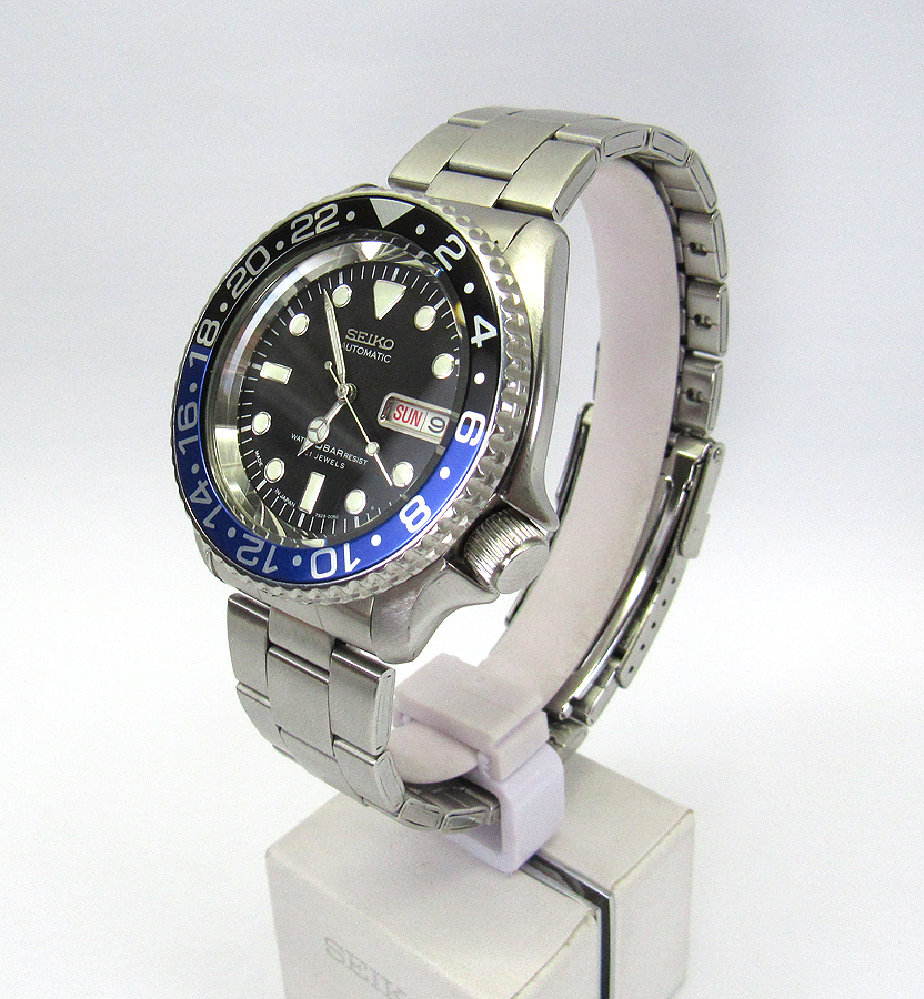 pre sale 7s26 skx007 Rolex batman homage divers watch with oyster strap and  merc hands - Mad Mod World
