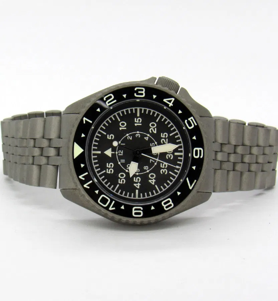 SKX007/SRPD Ceramic Bezel Insert: Dual Time Arabic Style Black