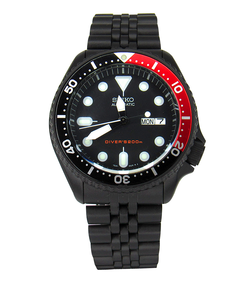 Seiko skx shop all black