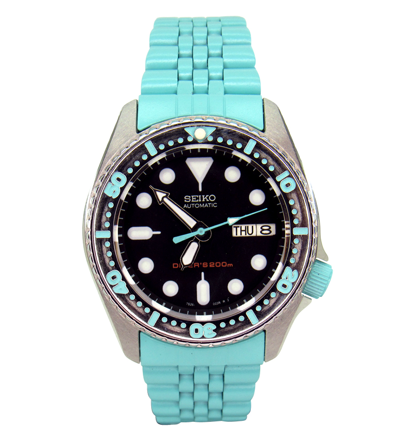 Pre sale Premium Custom Seiko mod skx013 Tiffany theme colors with Jubilee  bracelet nh36A movement